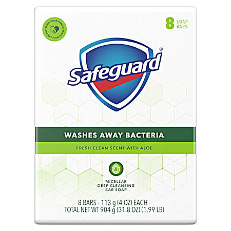 8 pk. 4 oz. Safegaurd Bar - Fresh Aloe