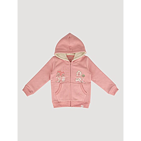 Toddler Girls Lotus Farm Sherpa Sweatshirt