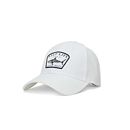 Men's White Fish Series Performance Cap