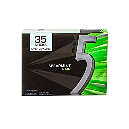 5 Rain Spearmint Gum 35 Ct