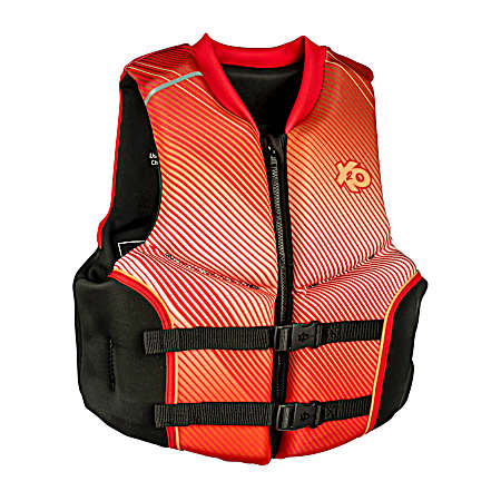 Youth Comfort Wave Vest, 50-90 lbs. Red Ombre