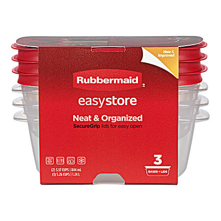 3 pc Easy Store RectangleValue Pack