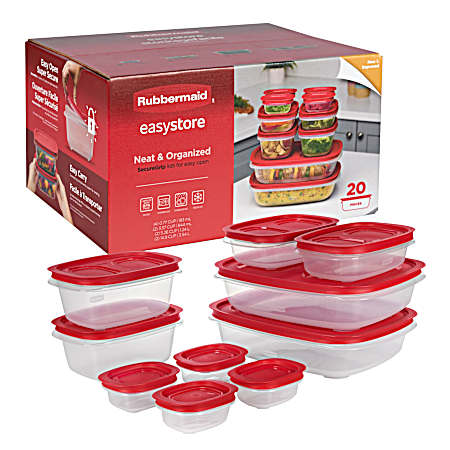 20 pc Easy Store Large Rectangle Set