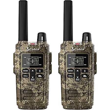 2 pk 32-Mile, Rugged Two-Way Radio, TrueTimber Strata