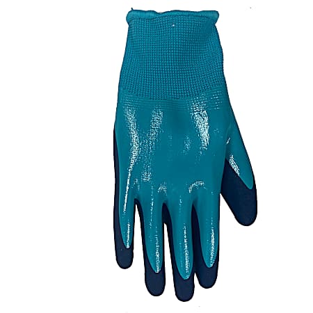 Small Double Dipped Nitrile Gloves - Blue