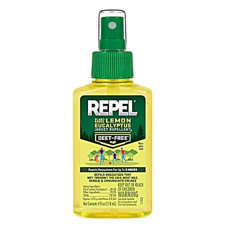 4 oz Plant-Based Lemon Eucalyptus Insect Repellent2 Deet Free Pump Spray