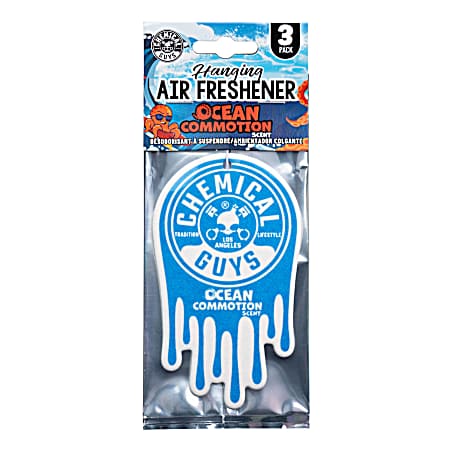 3 pk. Hanging Air Freshener Ocean Breeze