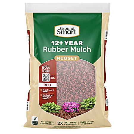 0.8 cu. ft. Red Rubber Nuggets/Mulch
