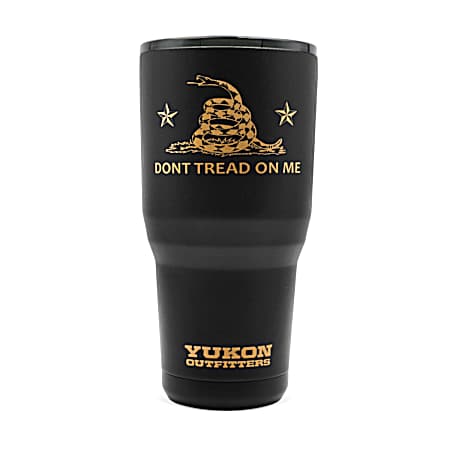 30 oz Tumbler Don't Tread on Me  Black/Copper