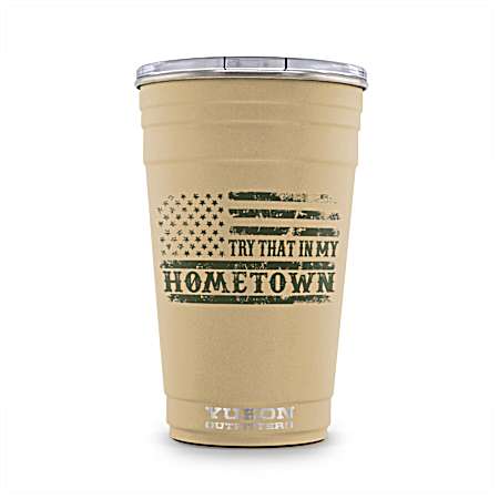 20 oz Fiesta Cup Tan Hometown