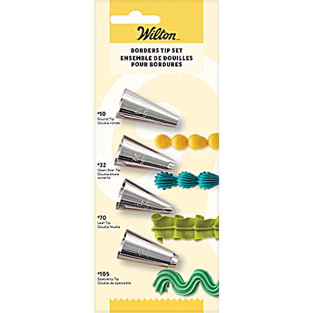 4 pc. Borders Tip Set