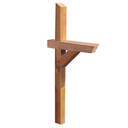 6-ft Western Red Cedar Mailbox Post