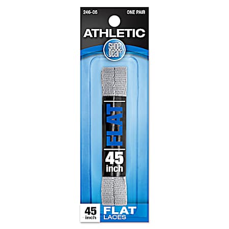 Sport Grey Flat Laces
