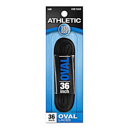 Sport Black Oval Laces