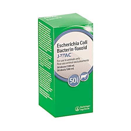 J-VAC® Coliform Mastitis Vaccine for Dairy Cattle, 50 doses
