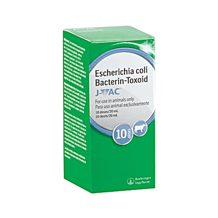 J-VAC® Coliform Mastitis Vaccine for Dairy Cattle, 10 doses