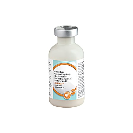 ALPHA™ 7 Clostridial Disease Vaccine for Cattle, 10 doses