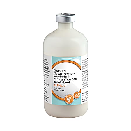 ALPHA™ 7 Clostridial Disease Vaccine for Cattle, 50 doses