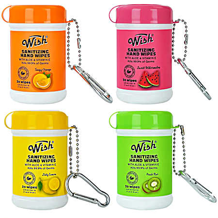 20 ct Sanitizing Hand Wipes - Assorted