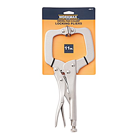 11 in Swivel Pad C-Clamp Locking Pliers