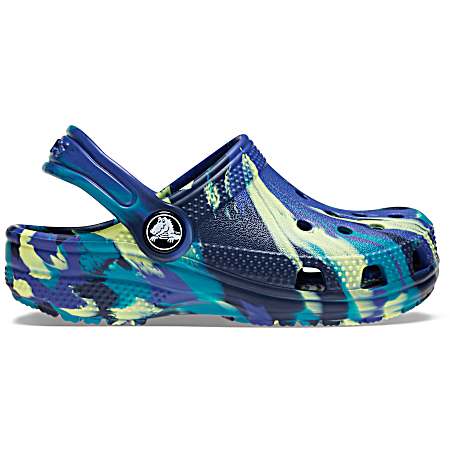 Kids' Navy/Turbo Teal Classic Clogs