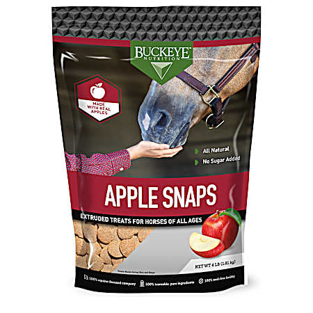 Apple Snaps All-Natural No Sugar Added Apple Horse Treats, 4 lb bag