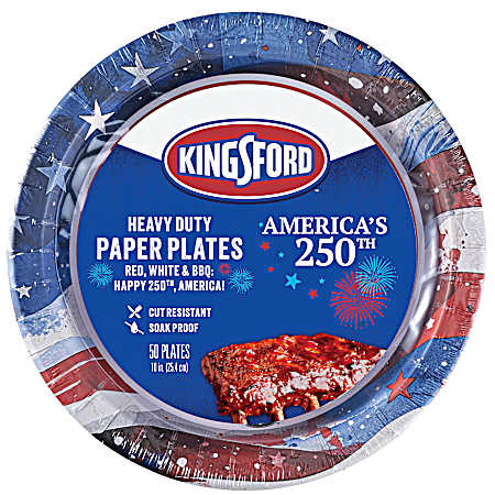 10 in. 50 ct Round Paper Plate