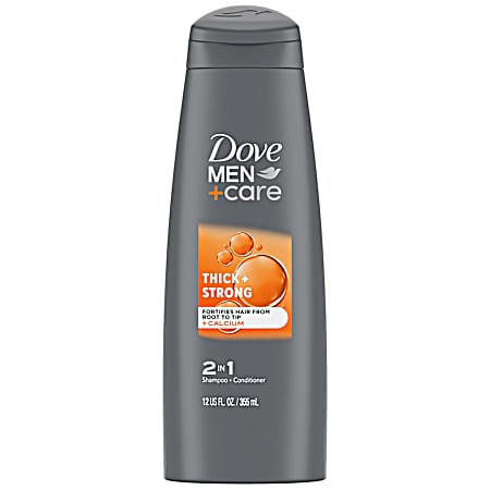 12 oz Men+Care Thick & Strong Fortifying 2-in-1 Shampoo for Thin Hair