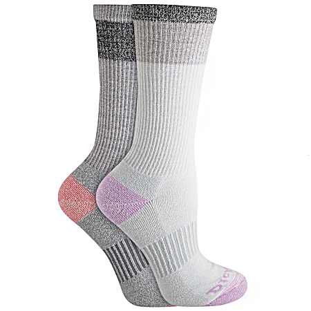 Women's Mid Weight Merino Wool Crew Socks