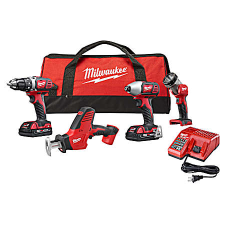 M18 Cordless Lithium-Ion 4-Tool Combo Kit