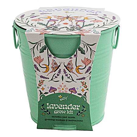 Painted Flower Grow Pail - Lavender
