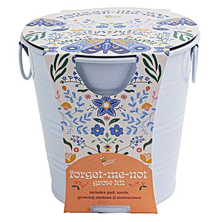 Painted Flower Grow Pail - Forget Me Not