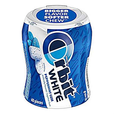 White Peppermint Sugarfree Gum -40 Pc