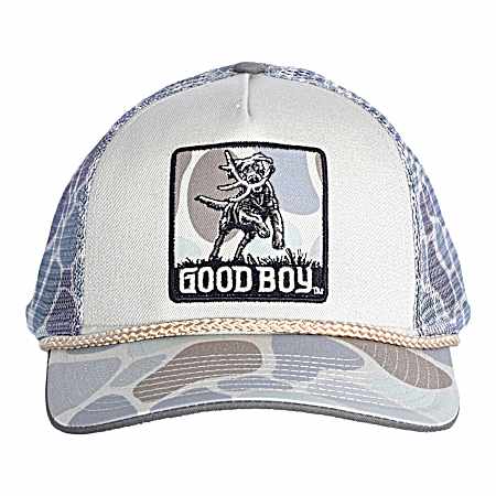 Men's White Good Boys Shed Fetch Cap