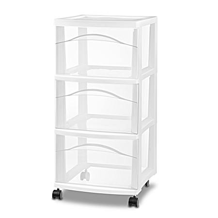 3 Drawer Cart - White