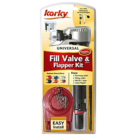QuiteFILL Platinum Fill Valve & 2 in Flapper Kit