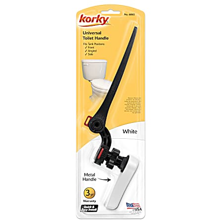 White Universal Toilet Handle