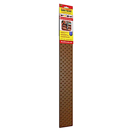 Non-Slip Stair Tread 30 in. x 3.75 in. with 12 screws - Brown