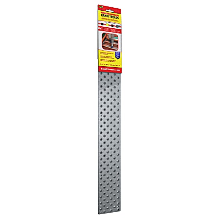 Non-Slip Stair Tread 30 in. x 3.75 in. with 12 screws - Gray