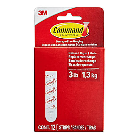 Medium Foam Replacement Strips - 12 Pack