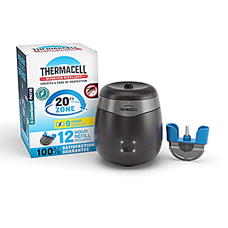 E-ZoneGuard Adventure Rechargeable Mosquito Repeller with 12-Hr Refill and 9-Hr Battery