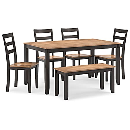 31 in. Gesthaven Dining Room Table Set - Natural/Brown