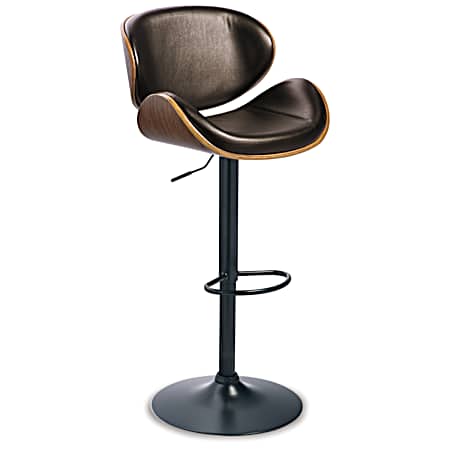 48 in. Bellatier Tall UPH Swivel Barstool - Brown