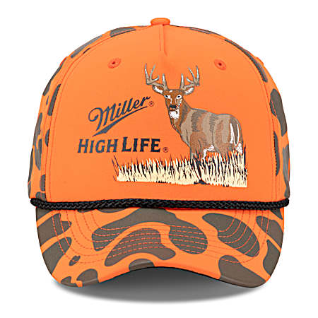 Men's Orange Miller High Life Buck Cap