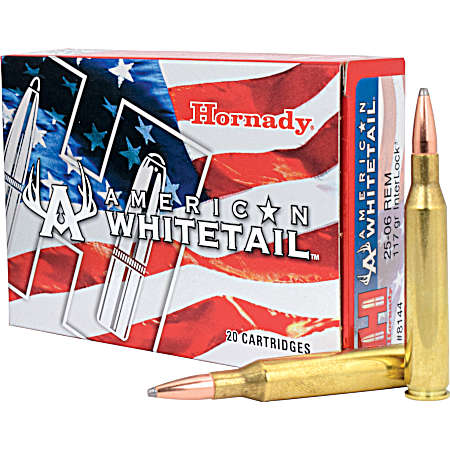 American Whitetail 25-06 117 GR INTERLOCK - 20 Rnds