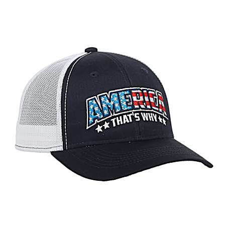 Adult Navy/White Americana Logo Cap