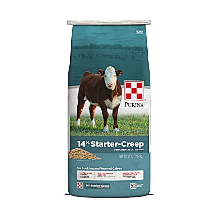 14% Starter-Creep Supplemental Cattle Feeds - 50 Lbs
