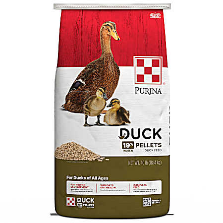 Duck 19% Protein Pellets Duck Feed - 40 Lbs
