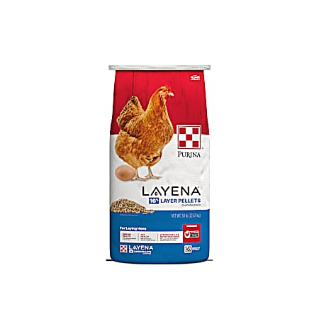 Layena 16% Layer Pellets Chicken Feed - 50 Lbs