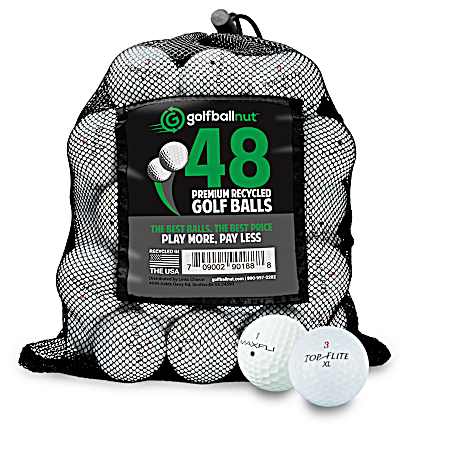Recycled Golf Balls - 48 Ct, Assorted